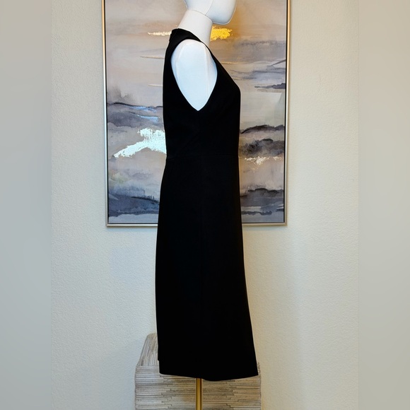 Alice + Olivia Black Faux Wrap Silhouette Asymmetrical Dress - Picture 6 of 16